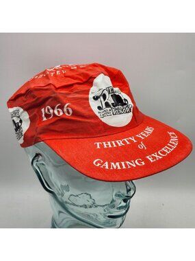 Riverside Resort 30th Anniversary 1966 1996 Laughlin Nevada Red Snapback Cap Vtg